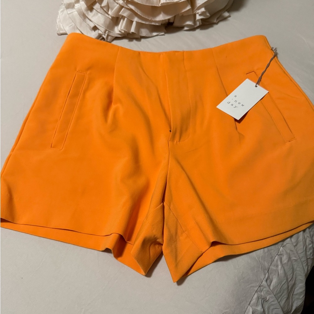a new day High Waist Orange Women's Shorts